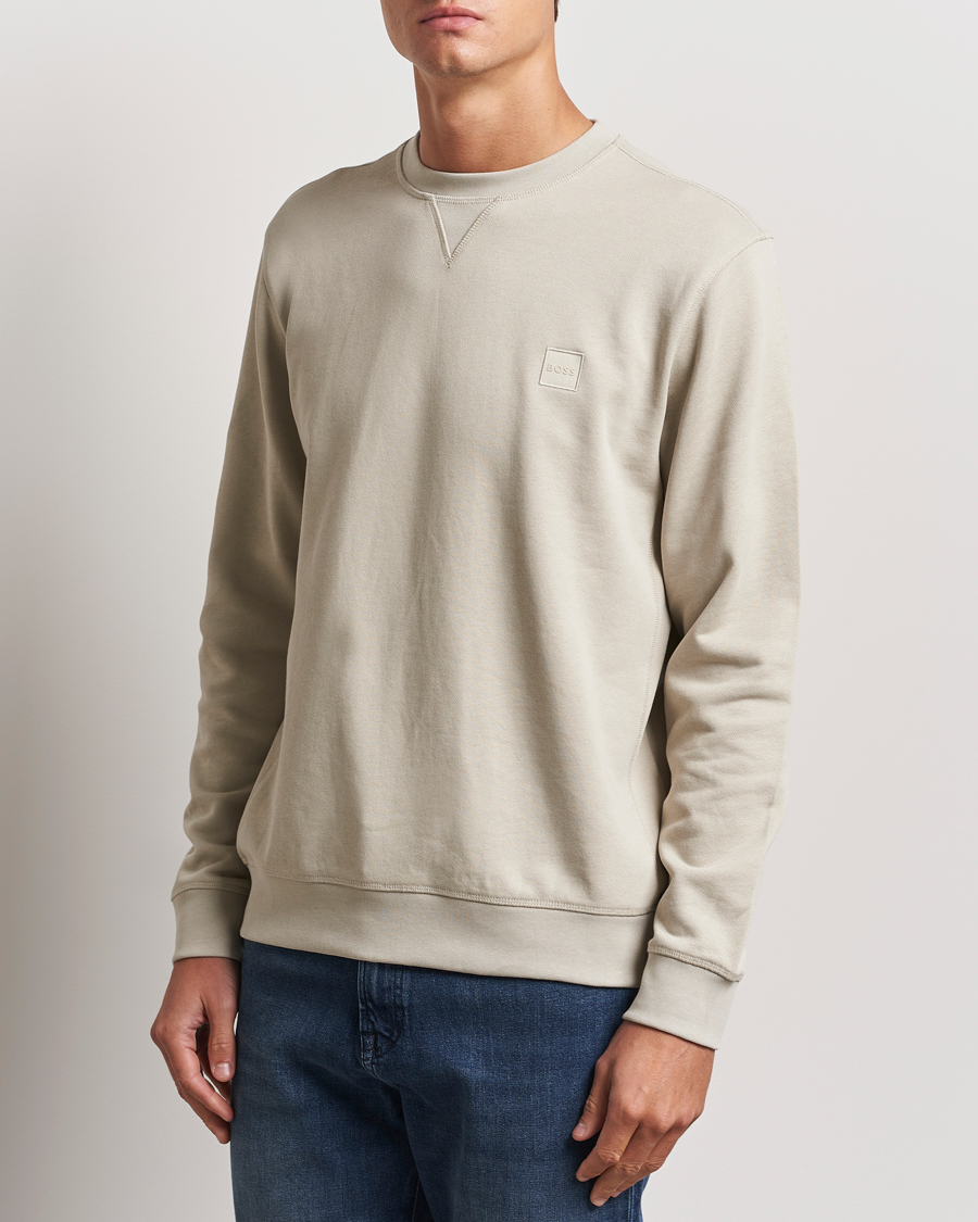 Herren | Pullover | BOSS ORANGE | Westart Logo Sweatshirt Light Beige