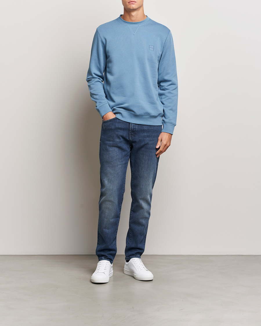 Herren | Pullover | BOSS ORANGE | Westart Logo Sweatshirt Open Blue