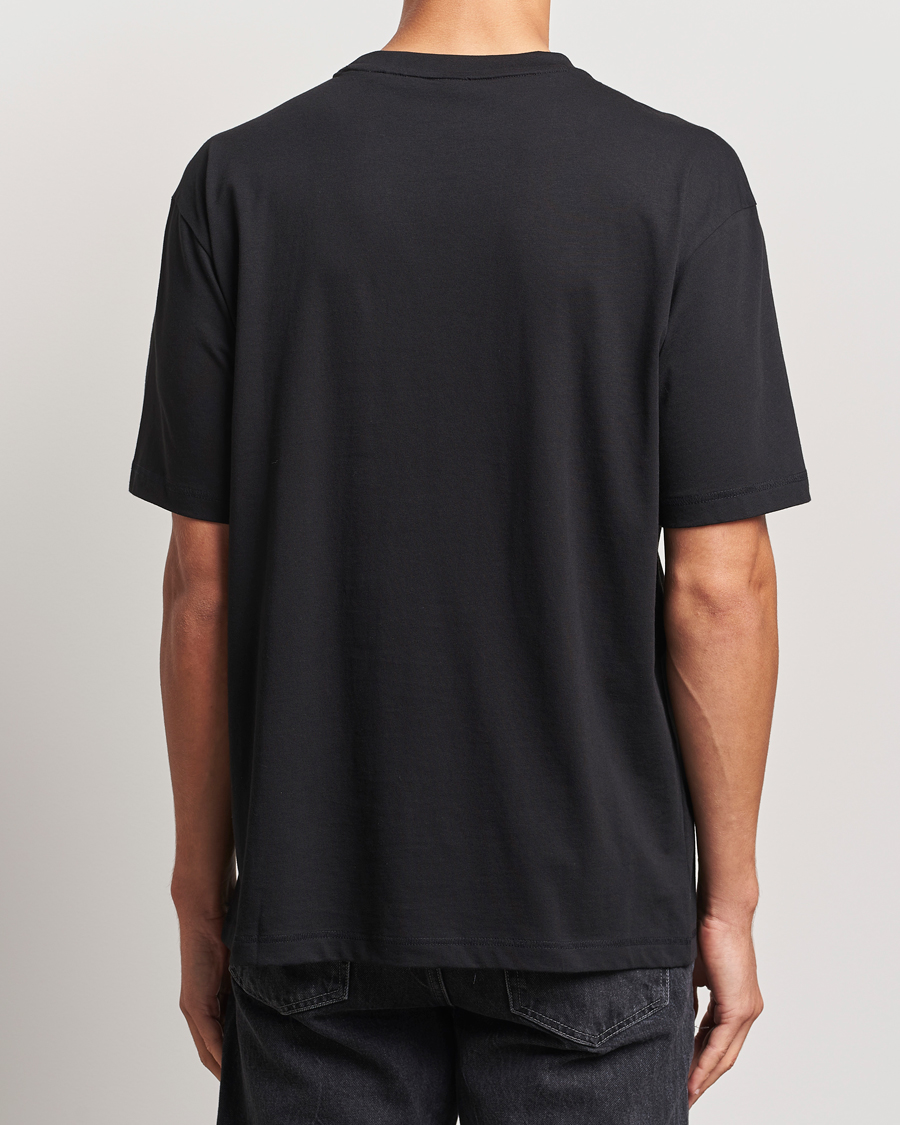 Herren | T-Shirts | BOSS ORANGE | Printed Crew Neck T-Shirt Black