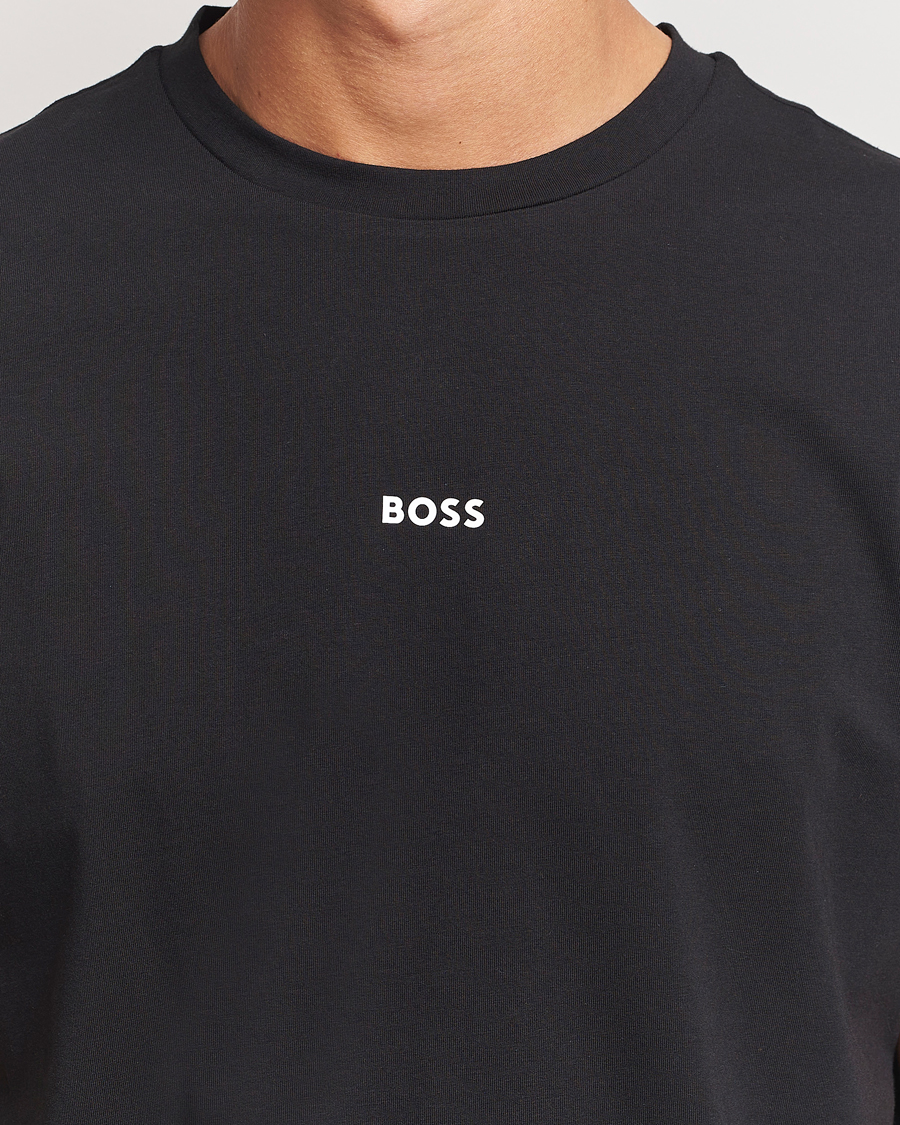 Herren | T-Shirts | BOSS ORANGE | Tchup Logo Crew Neck T-Shirt Black