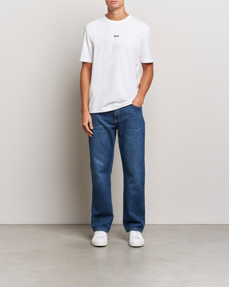 Herren | T-Shirts | BOSS ORANGE | Tchup Logo Crew Neck T-Shirt White