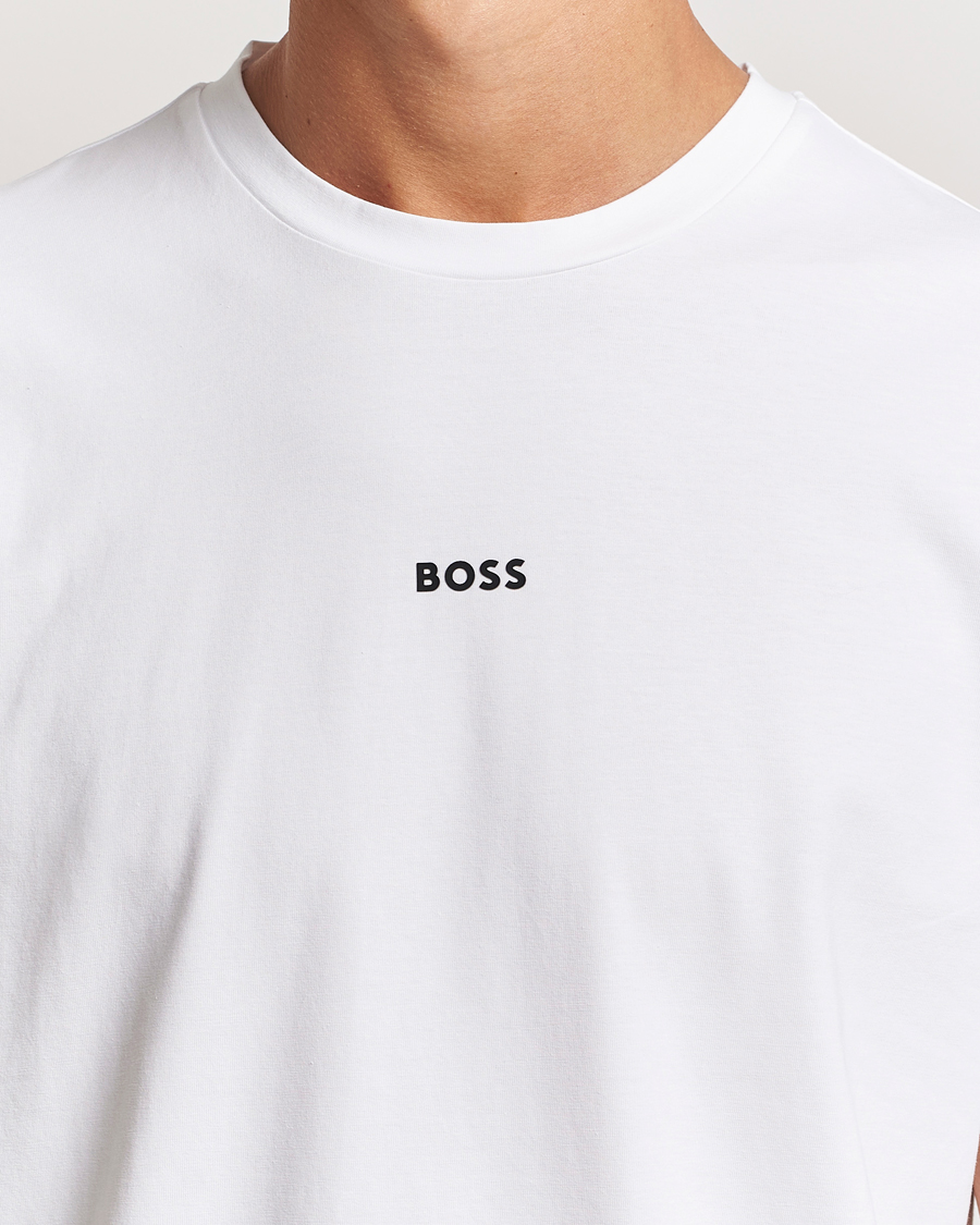 Herren | T-Shirts | BOSS ORANGE | Tchup Logo Crew Neck T-Shirt White