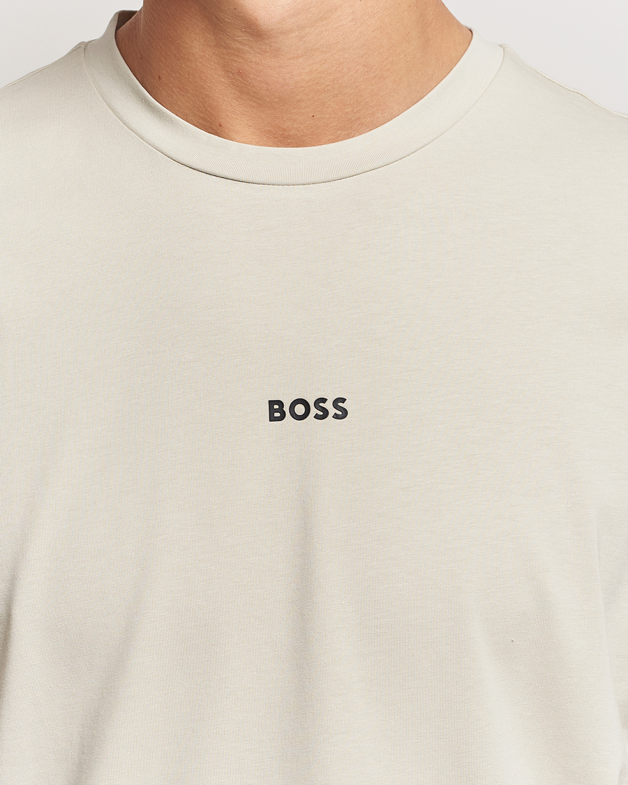 Herren | T-Shirts | BOSS ORANGE | Tchup Logo Crew Neck T-Shirt Light Beige