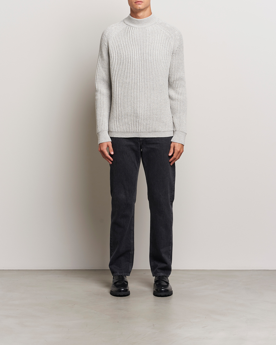 Herren | Pullover | BOSS ORANGE | Kearth Rib Knitted Polo Light Beige