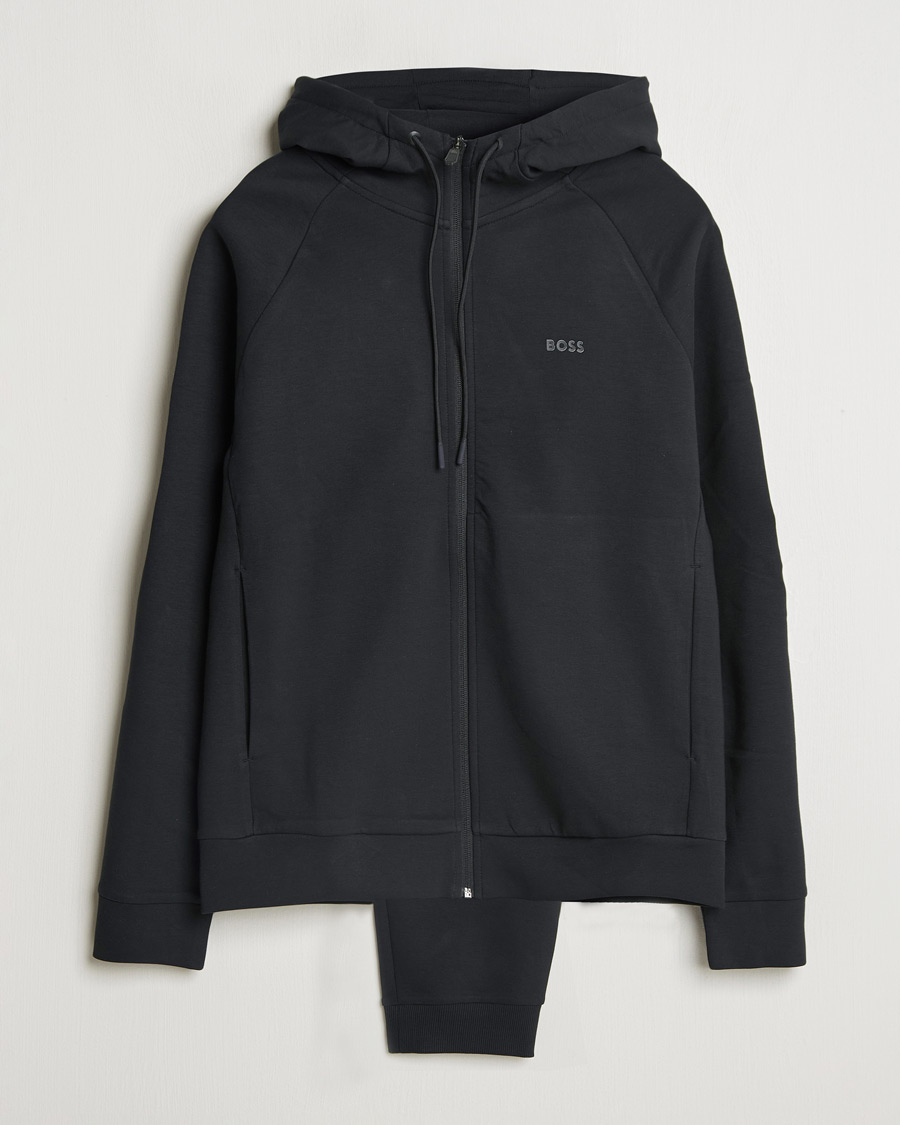 Black tracksuit set discount