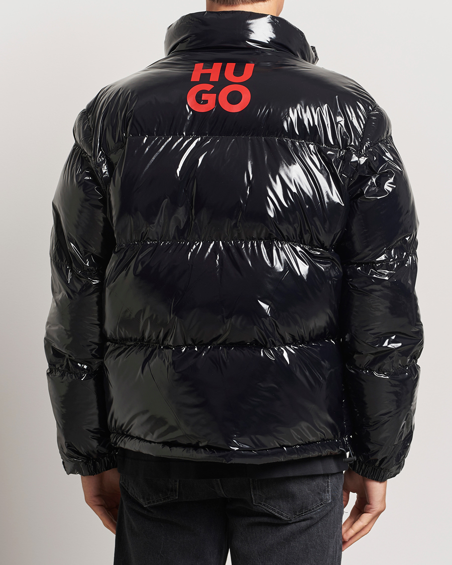 Herren | Jacken | HUGO | Biron Glossy Down Jacket Black