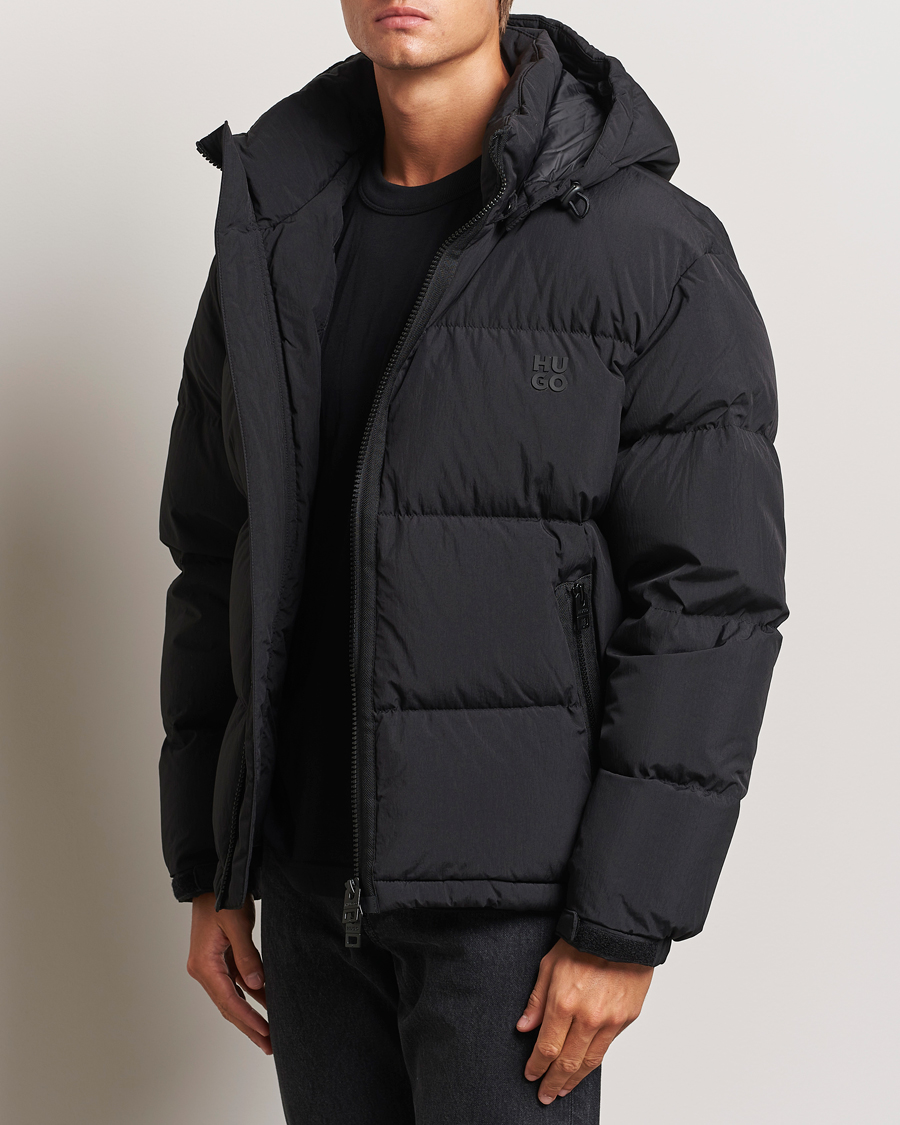 Herren | Jacken | HUGO | Bironto Hooded Puffer Jacket Black