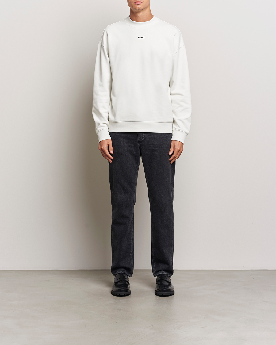 HUGO Dapo Crew Neck Sweatshirt Off White bei Care of Carl