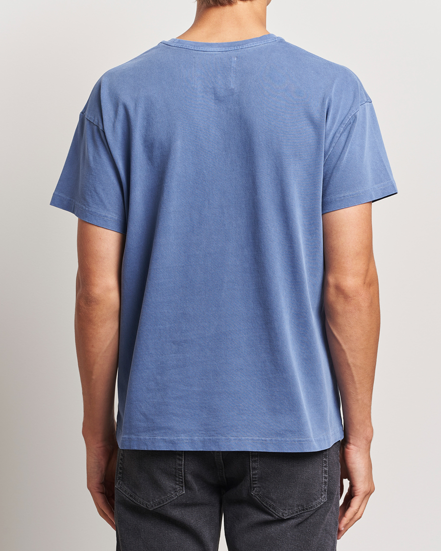Herren | T-Shirts | Jeanerica | Ruben Crew Neck T-Shirt Washed Adriatic Blue