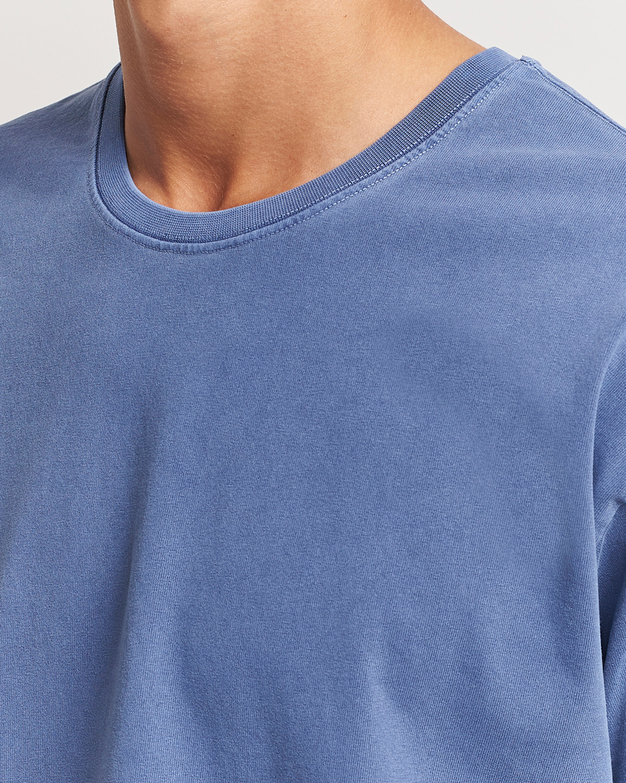 Herren | T-Shirts | Jeanerica | Ruben Crew Neck T-Shirt Washed Adriatic Blue