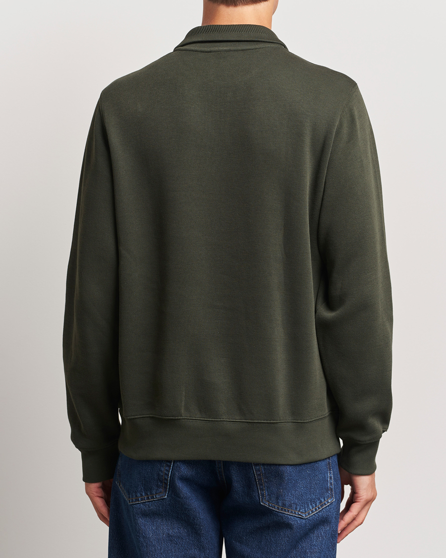 Herren | Pullover | Lacoste | Rib Interlock Half Zip Sapwood
