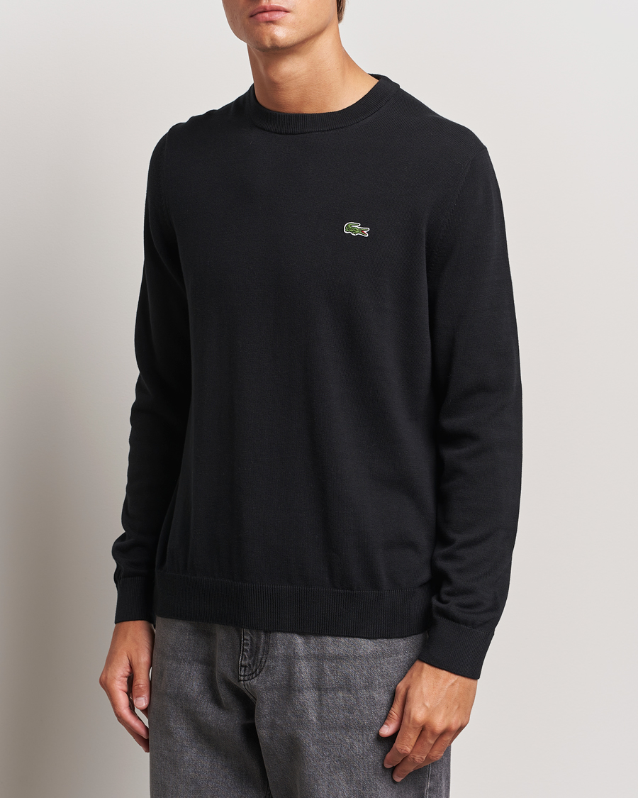 Herren | Pullover | Lacoste | Cotton Knitted Sweater Black