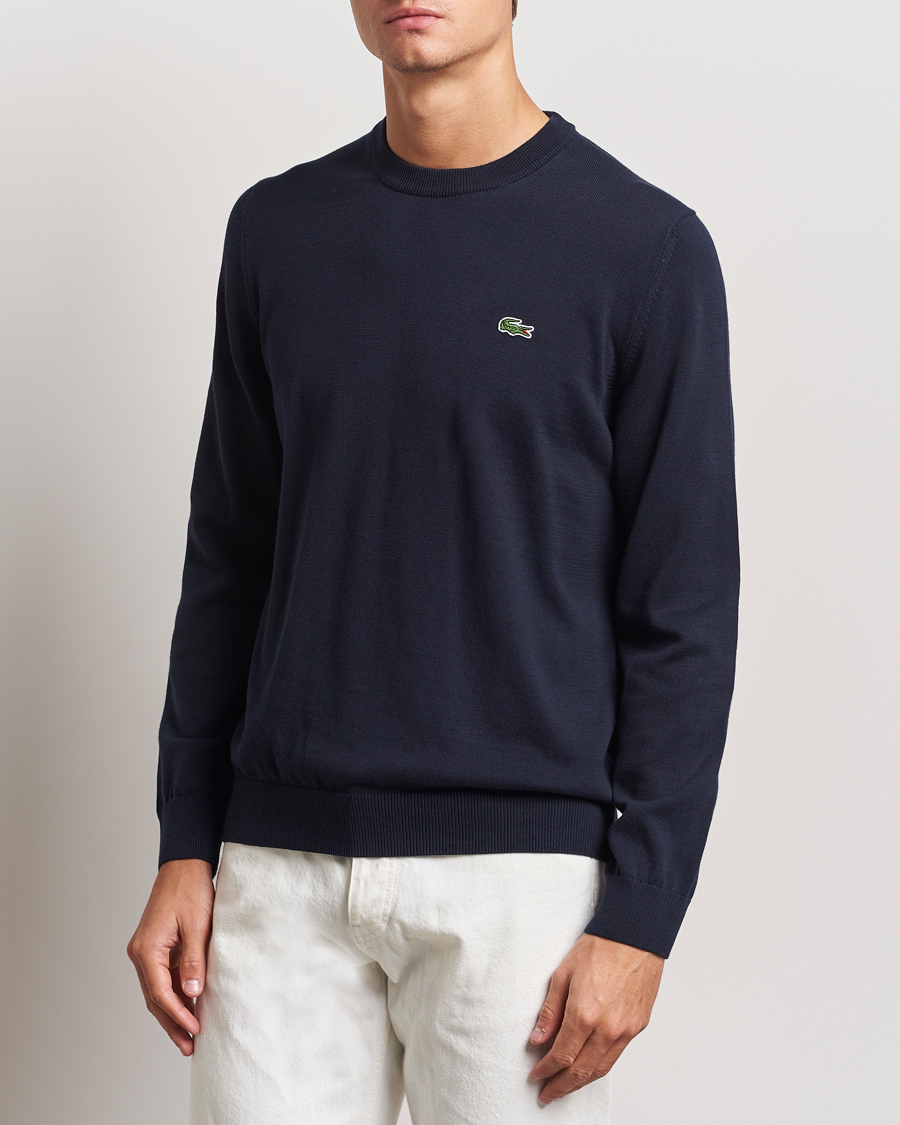 Herren | Pullover | Lacoste | Cotton Knitted Sweater Navy Blue
