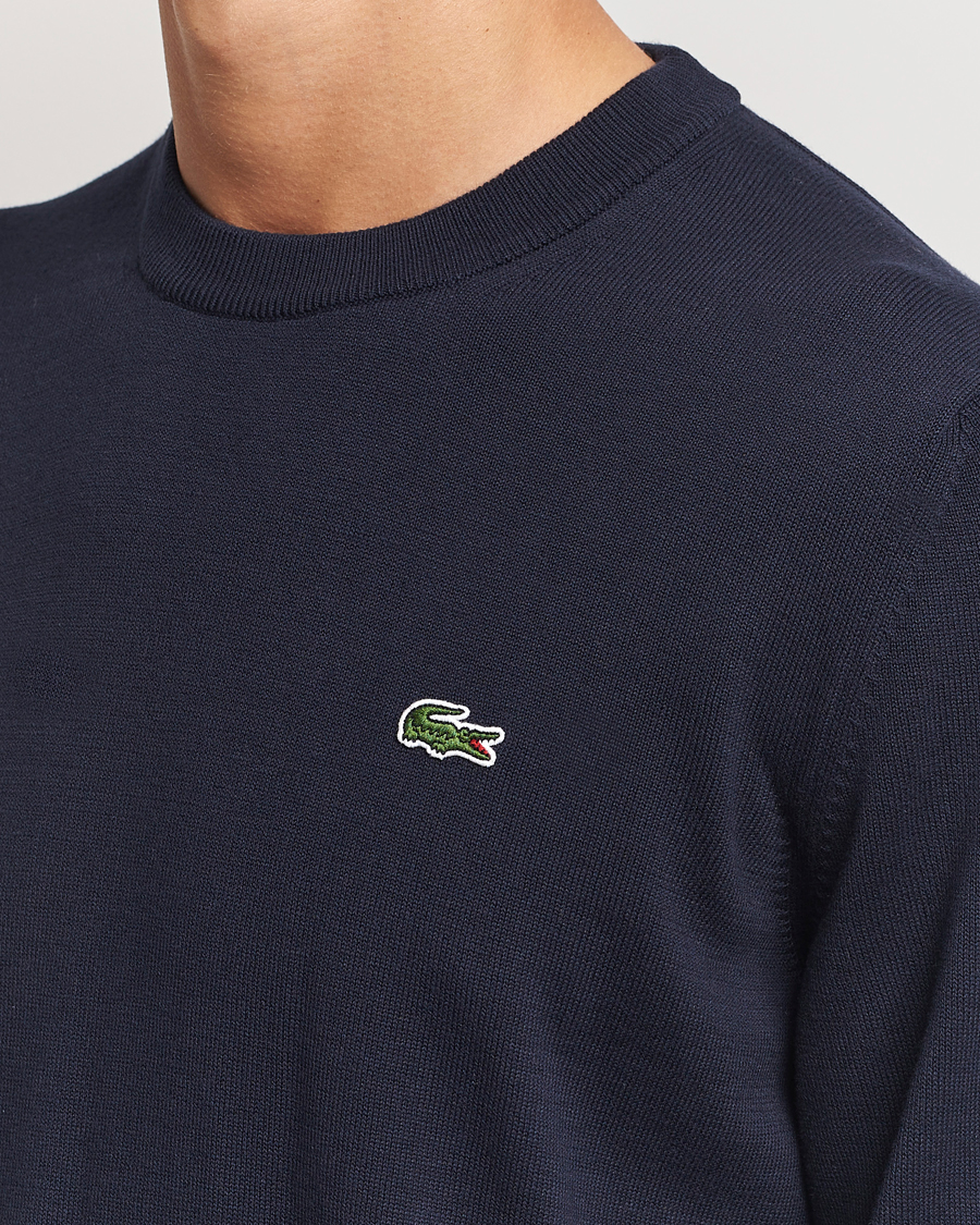 Herren | Pullover | Lacoste | Cotton Knitted Sweater Navy Blue