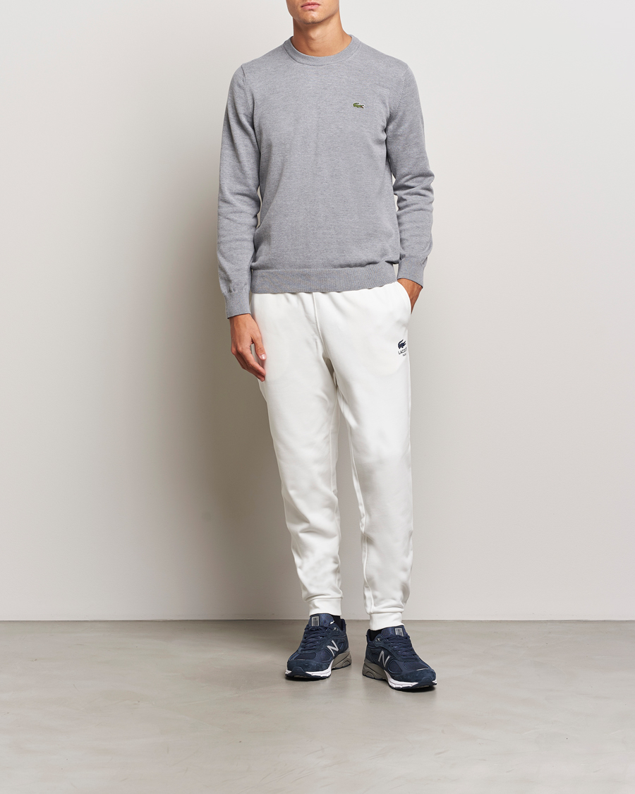 Herren | Pullover | Lacoste | Cotton Knitted Sweater Silver Chine