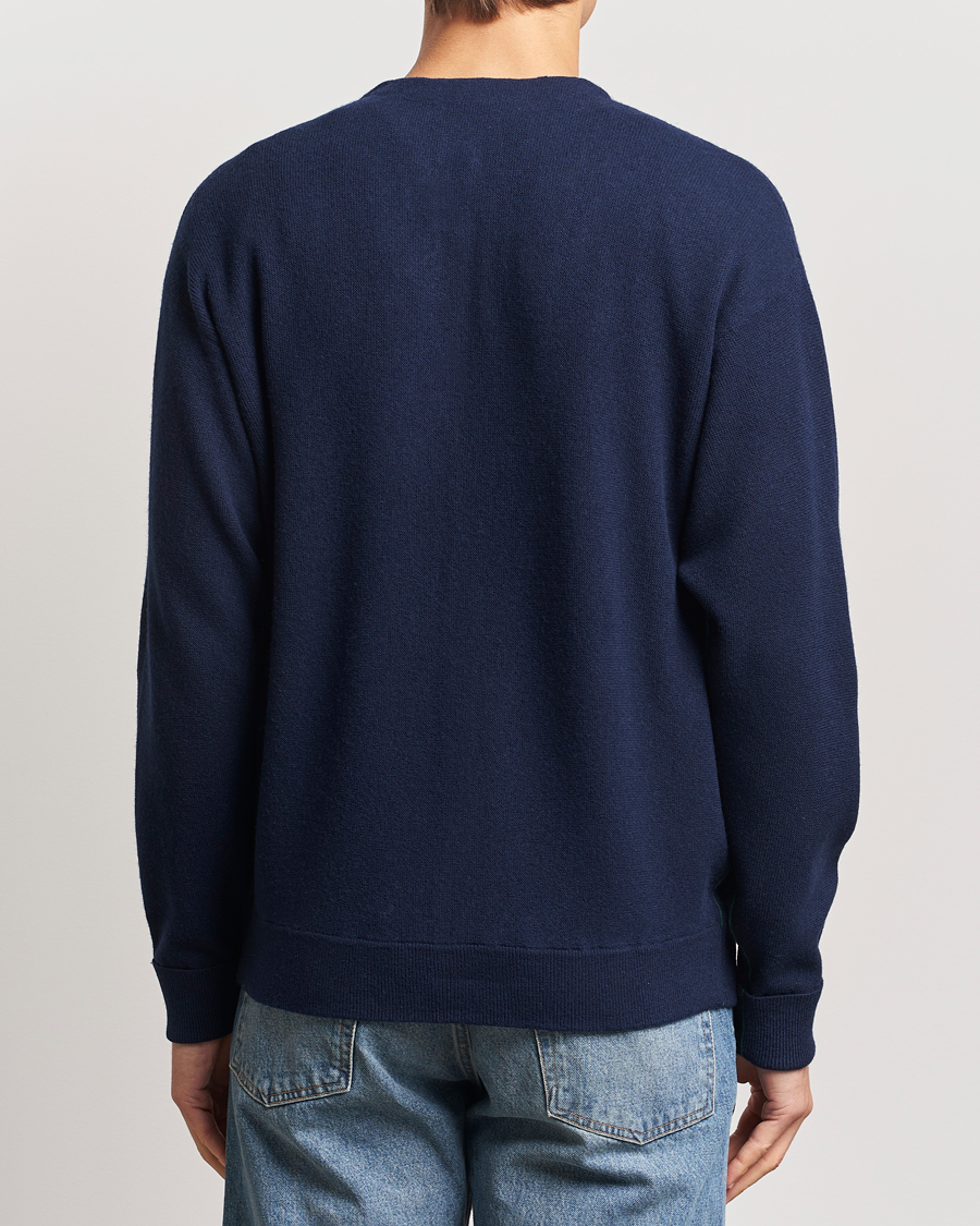 Herren | Pullover | Lacoste | Carded Wool Cardigan Navy