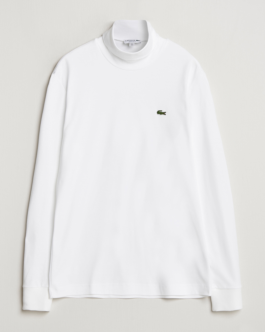 Herren | Pullover | Lacoste | Interlock Cotton Rollneck White