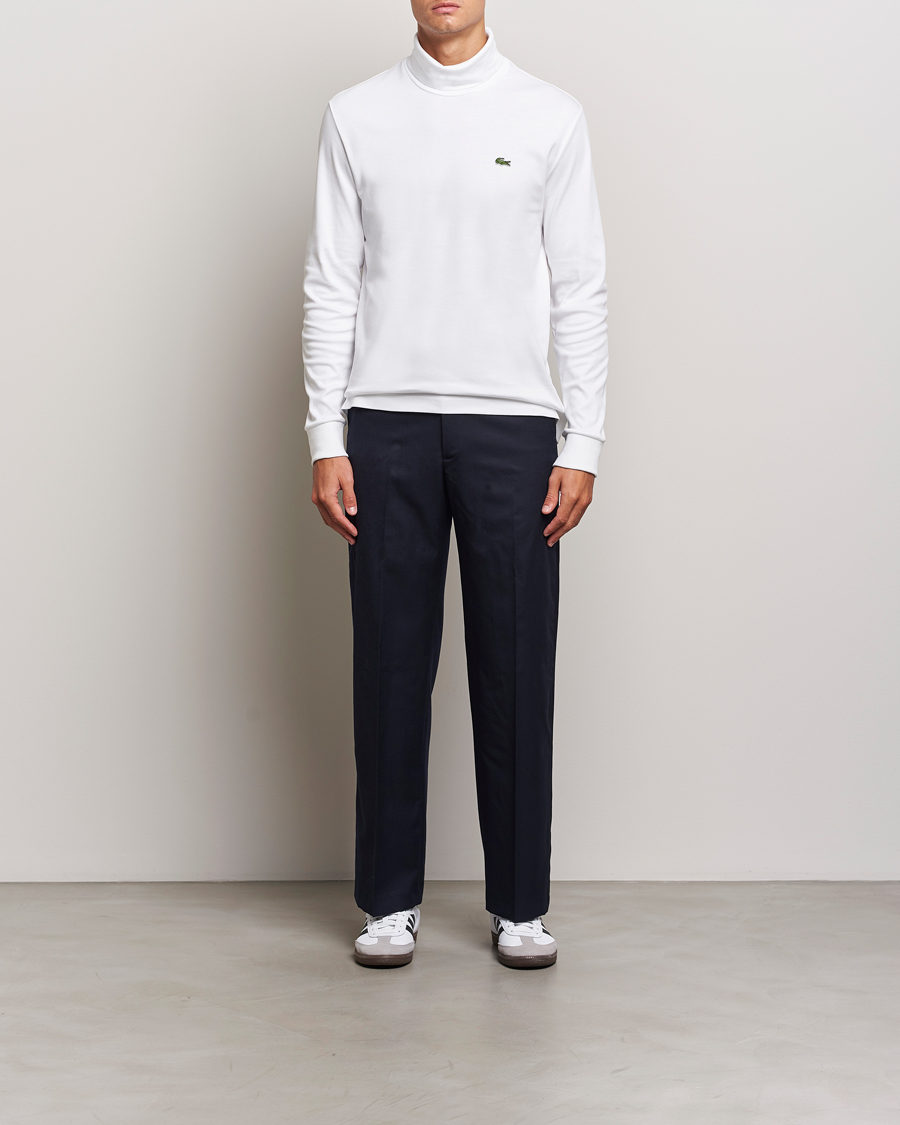 Herren | Pullover | Lacoste | Interlock Cotton Rollneck White