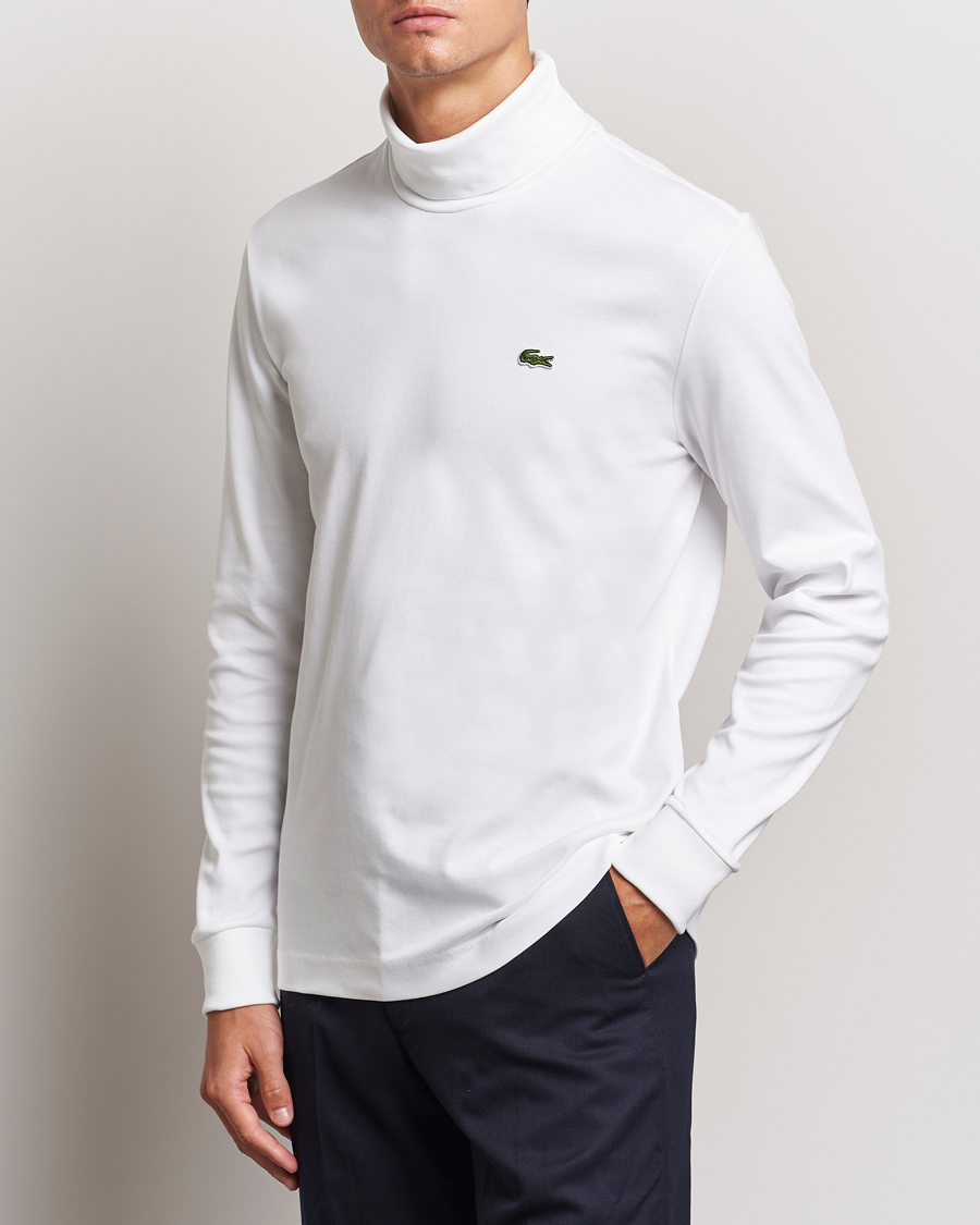 Herren | Pullover | Lacoste | Interlock Cotton Rollneck White