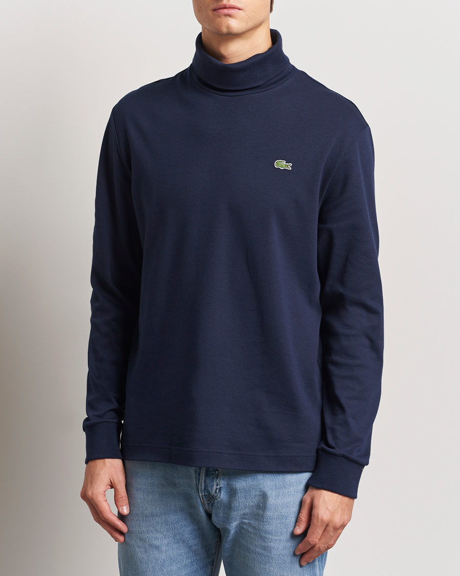 Herren | Pullover | Lacoste | Interlock Cotton Rollneck Navy