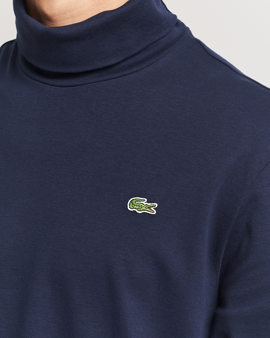 Herren | Pullover | Lacoste | Interlock Cotton Rollneck Navy