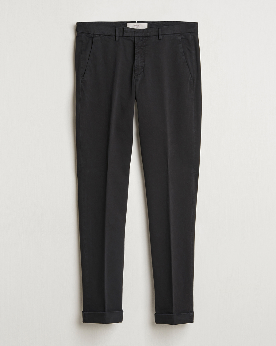 Herren | Hosen | Briglia 1949 | Slim Fit Cotton Stretch Chino Black