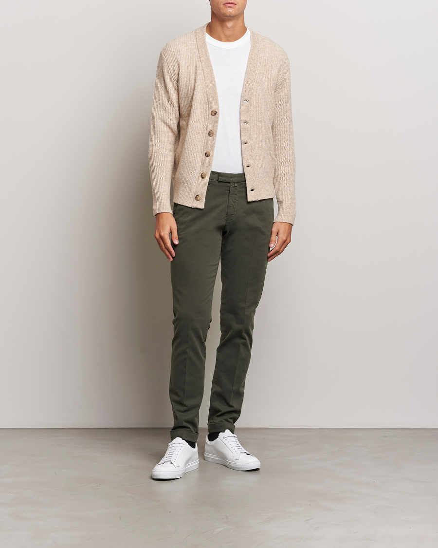 Herren | Hosen | Briglia 1949 | Slim Fit Cotton Stretch Chino Military