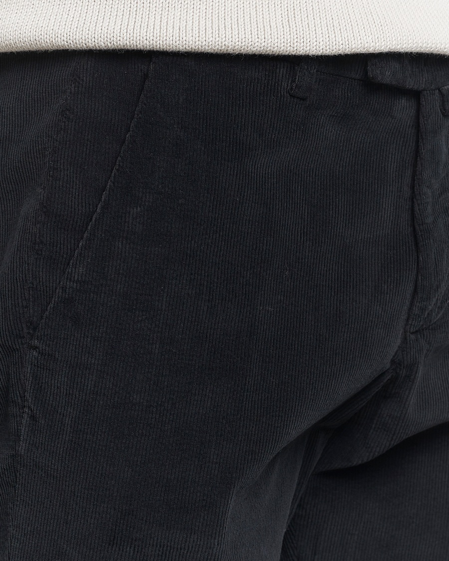 Herren | Hosen | Briglia 1949 | Slim Fit Corduroy Trousers Black