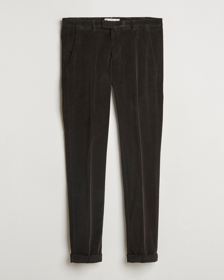 Herren | Hosen | Briglia 1949 | Slim Fit Corduroy Trousers Dark Brown