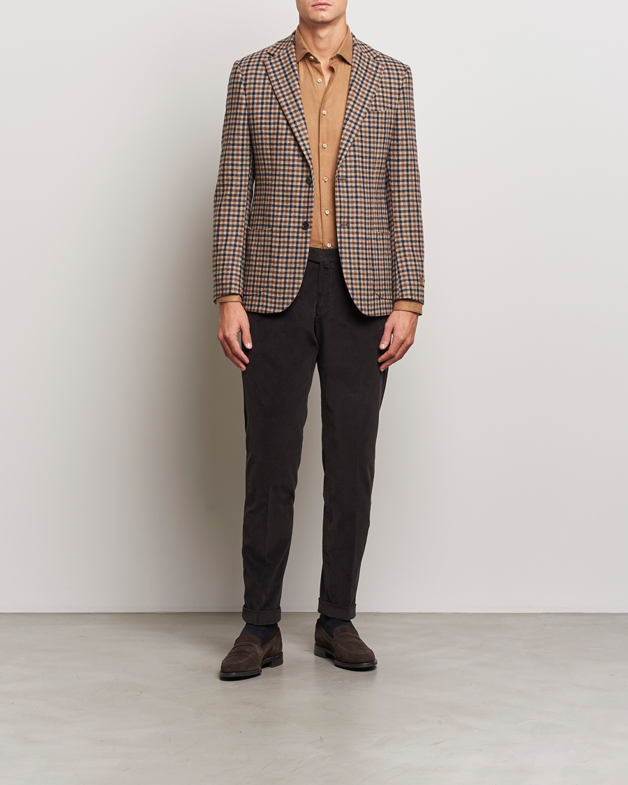 Herren | Hosen | Briglia 1949 | Slim Fit Corduroy Trousers Dark Brown