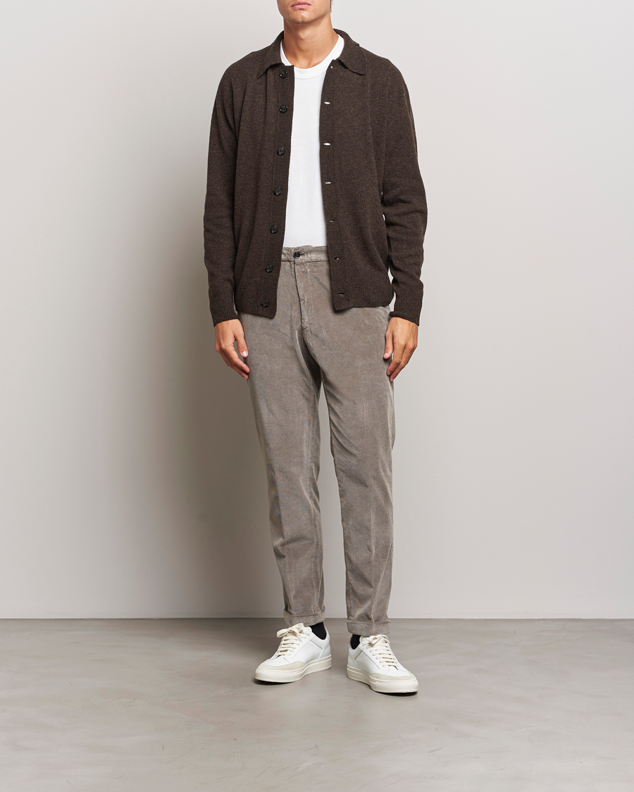 Herren | Hosen | Briglia 1949 | Easy Fit Corduroy Trousers Taupe