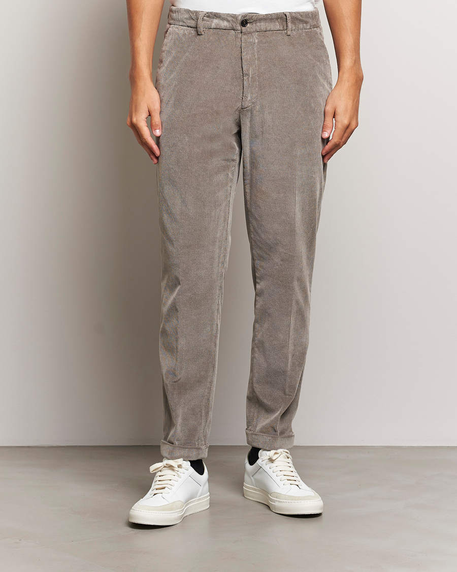 Herren | Hosen | Briglia 1949 | Easy Fit Corduroy Trousers Taupe