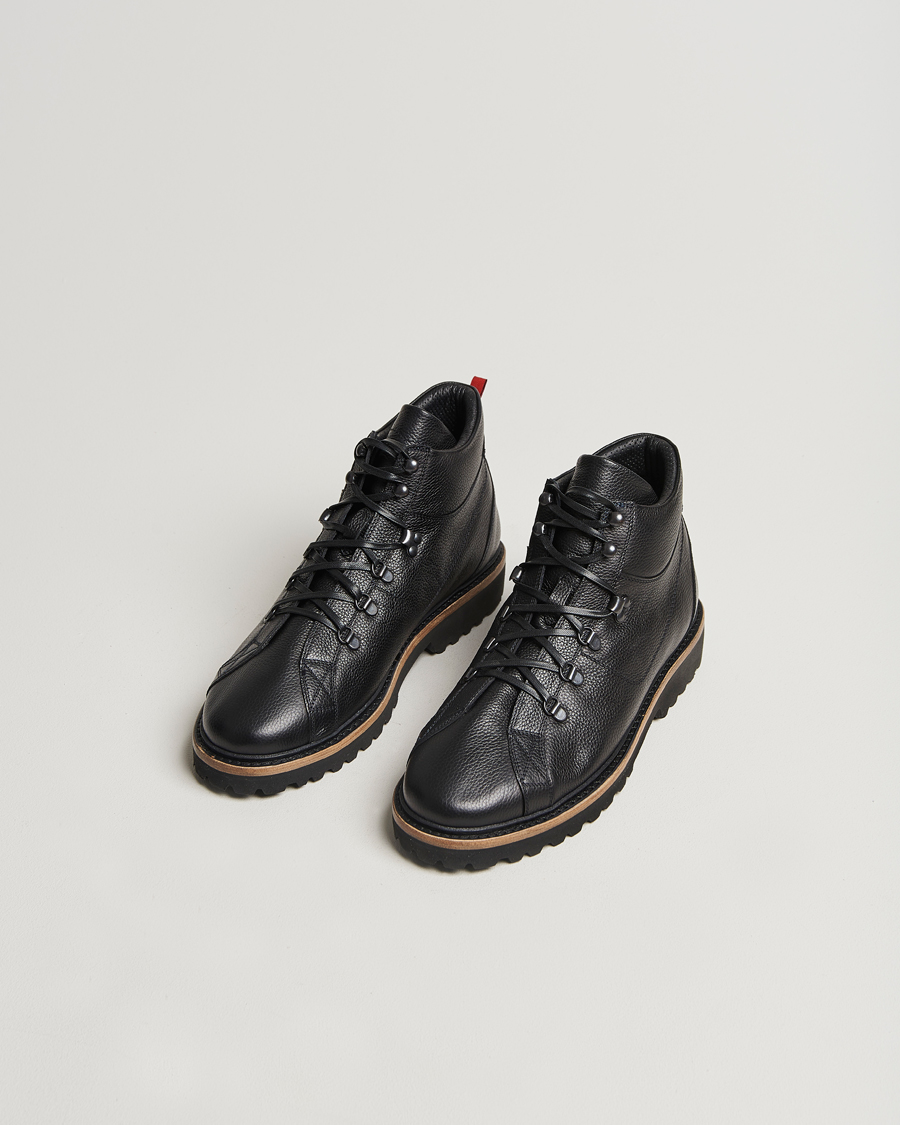 Herren | Kiton St Moritz Winter Boots Black Grain Calf | Kiton | St Moritz Winter Boots Black Grain Calf
