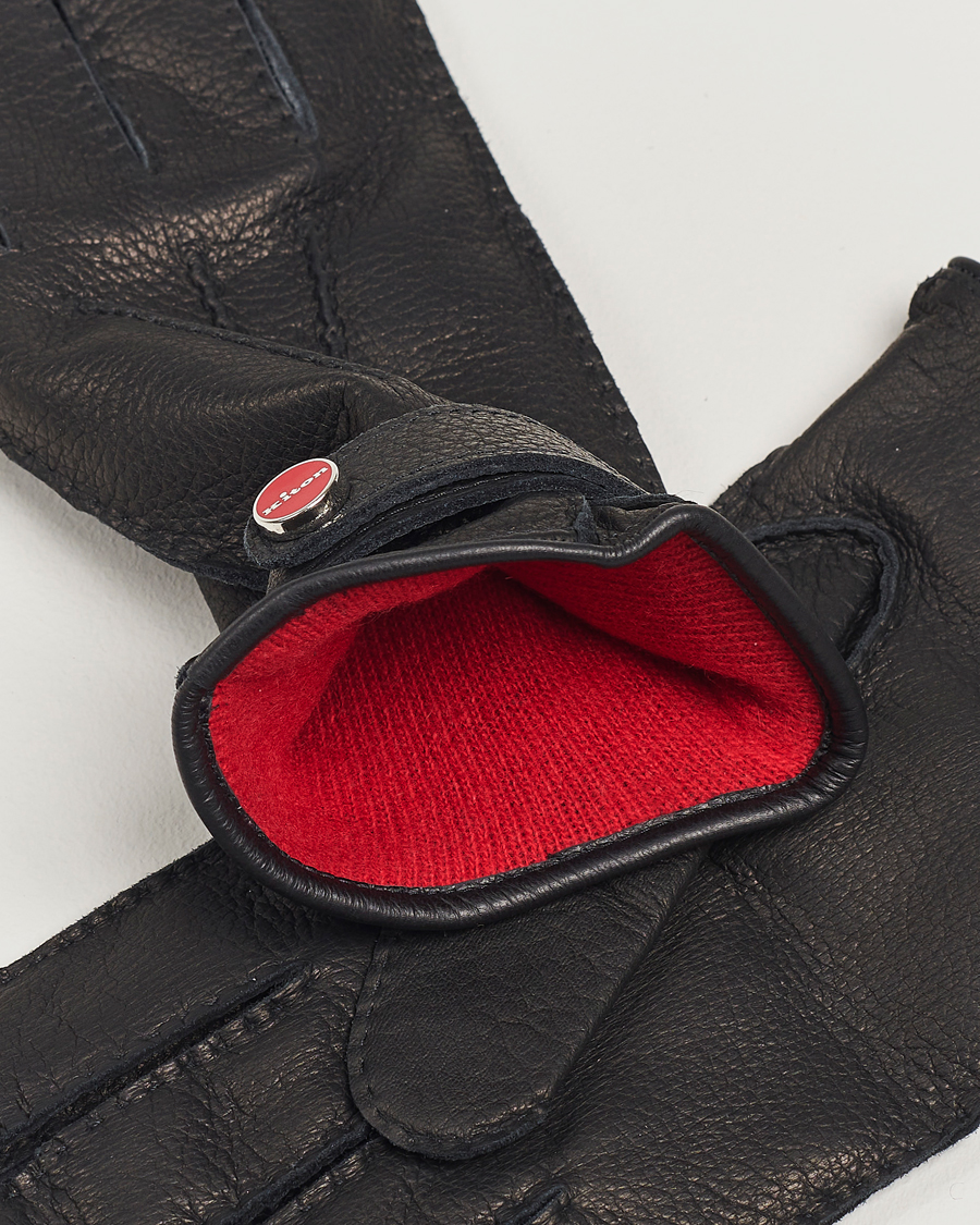 Herren | Kiton Grain Leather Gloves Black | Kiton | Grain Leather Gloves Black