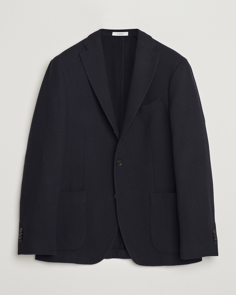 Boglioli K Jacket Wool Cashmere Blazer Navy