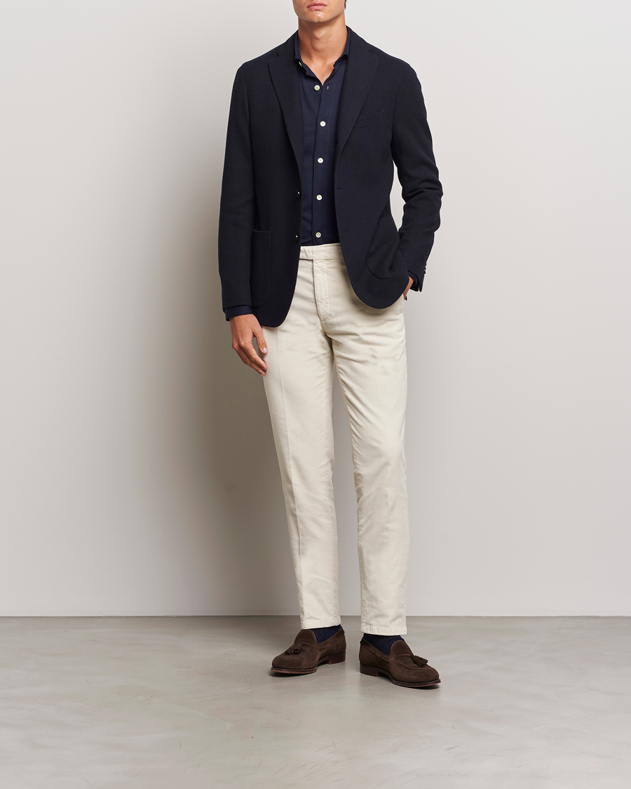 Boglioli K Jacket Wool Cashmere Blazer Navy
