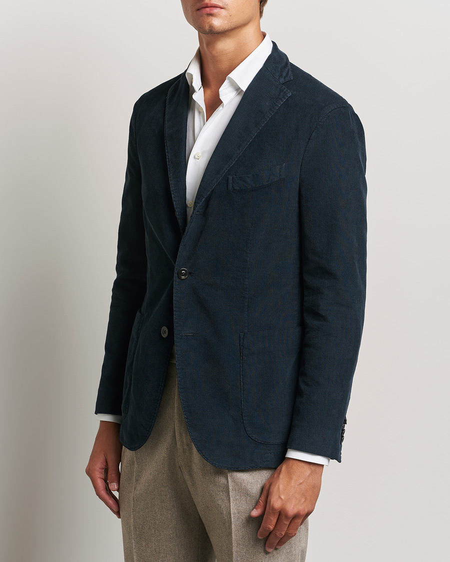 Herren | Sakkos | Boglioli | K Jacket Corduroy Blazer Navy
