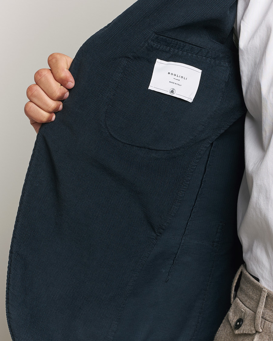 Herren | Sakkos | Boglioli | K Jacket Corduroy Blazer Navy