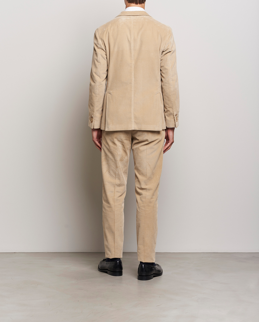 Herren | Anzüge | Boglioli | K Jacket Wale Corduroy Suit Beige