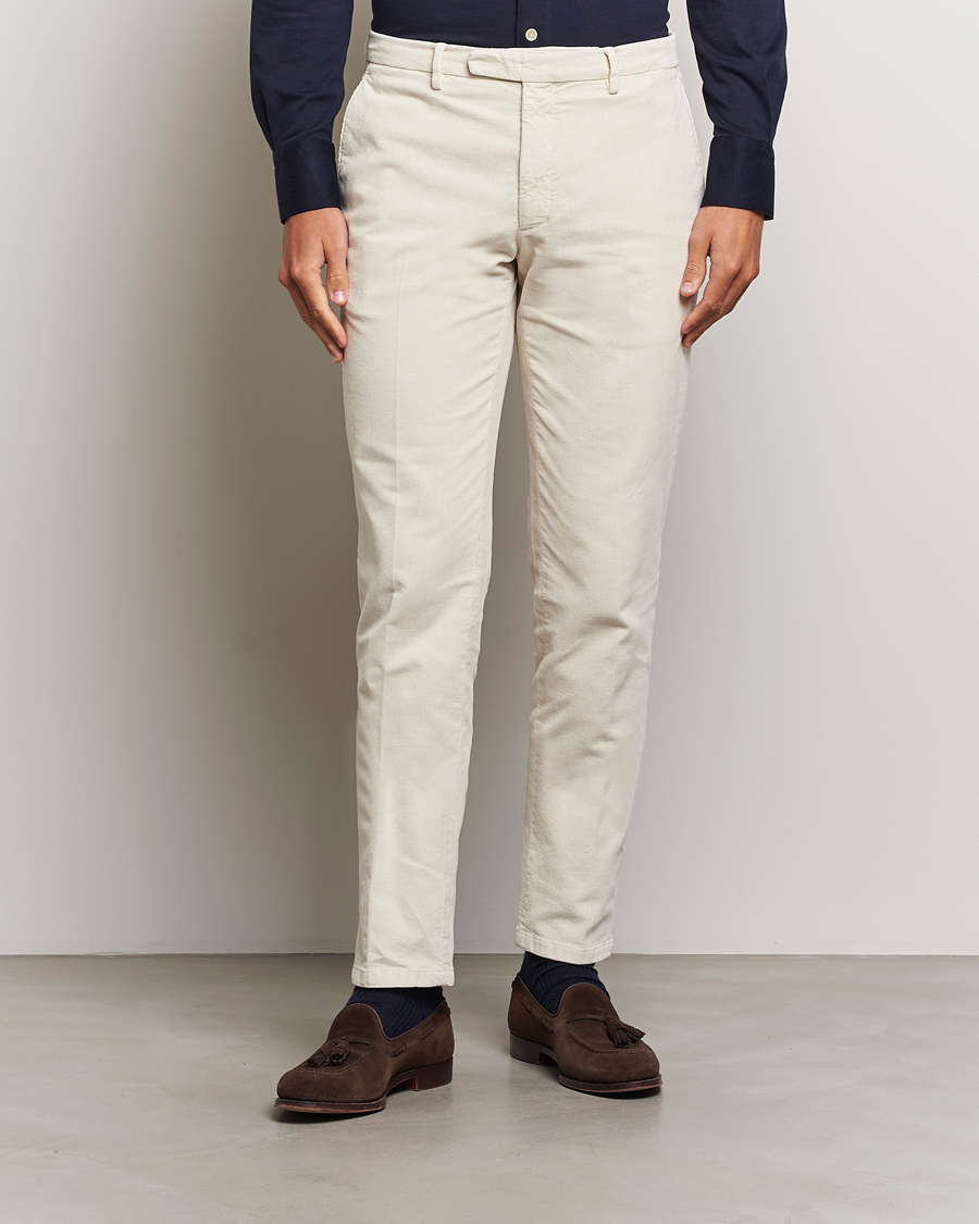 Herren | Hosen | Boglioli | Corduroy Trousers Off White