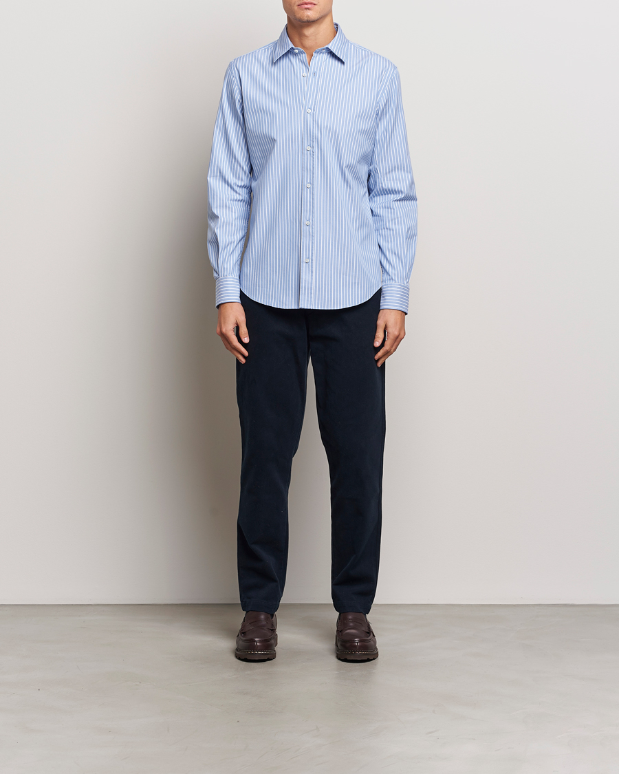 Herren | Hemden | Aspesi | Striped Oxford Shirt Light Blue