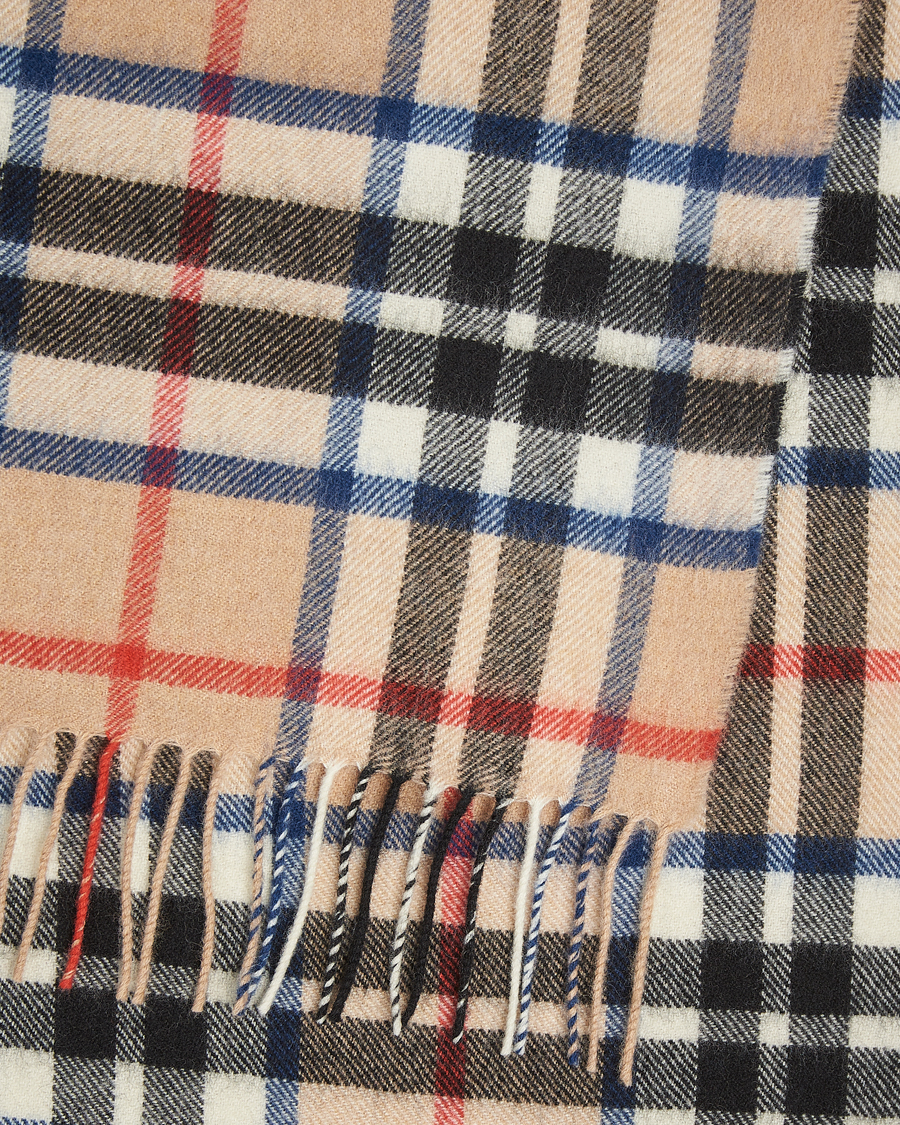Herren | Gloverall Lambswool Scarf Camel Check | Gloverall | Lambswool Scarf Camel Check