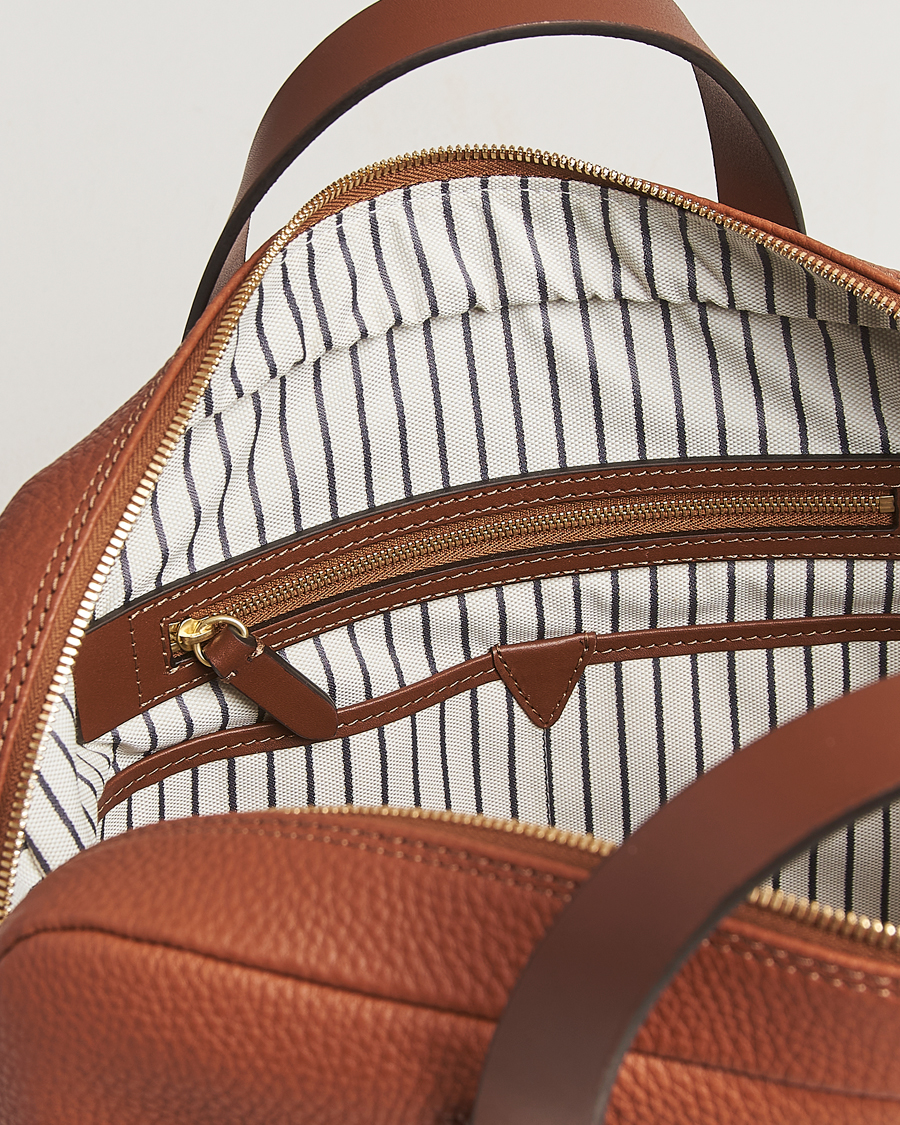 Herren | Taschen | Mismo | Aspire Pebbled Leather Briefcase Tabac