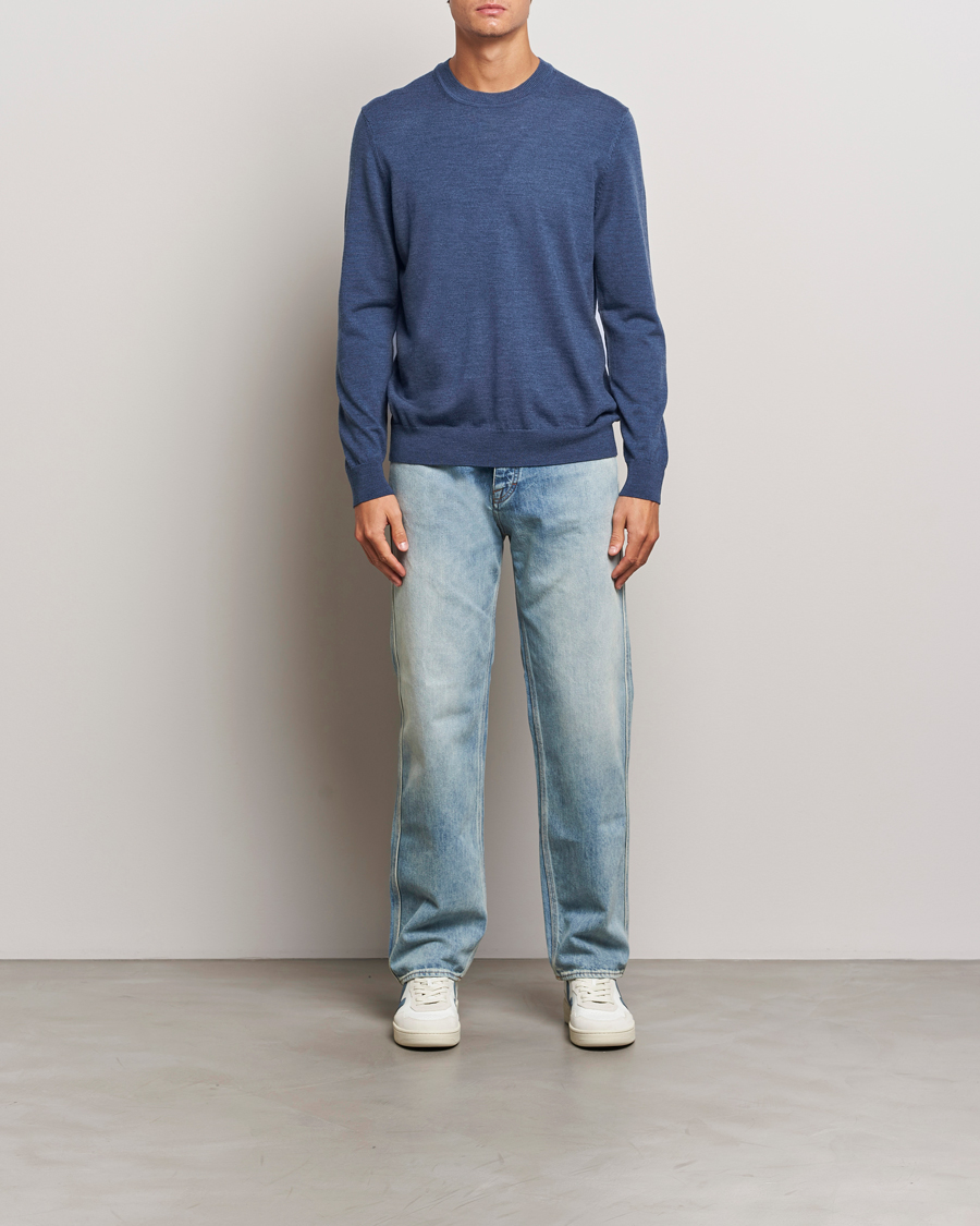 Herren | Pullover | NN07 | Ted Merino Crew Neck Pullover Bering Sea