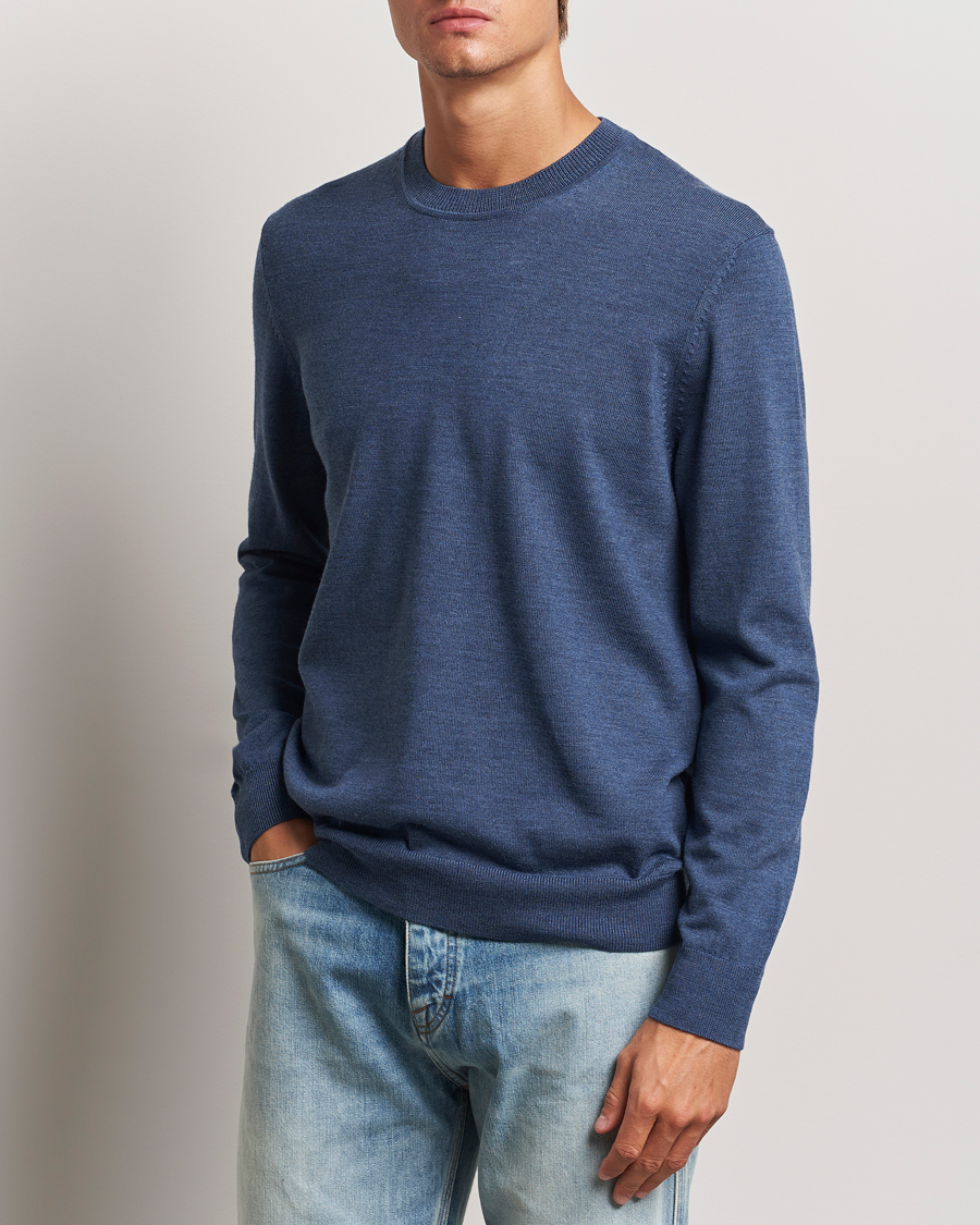 Herren | Pullover | NN07 | Ted Merino Crew Neck Pullover Bering Sea