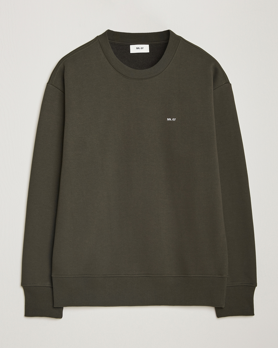 Herren | Pullover | NN07 | Briggs Crew Neck Sweatshirt Dark Army