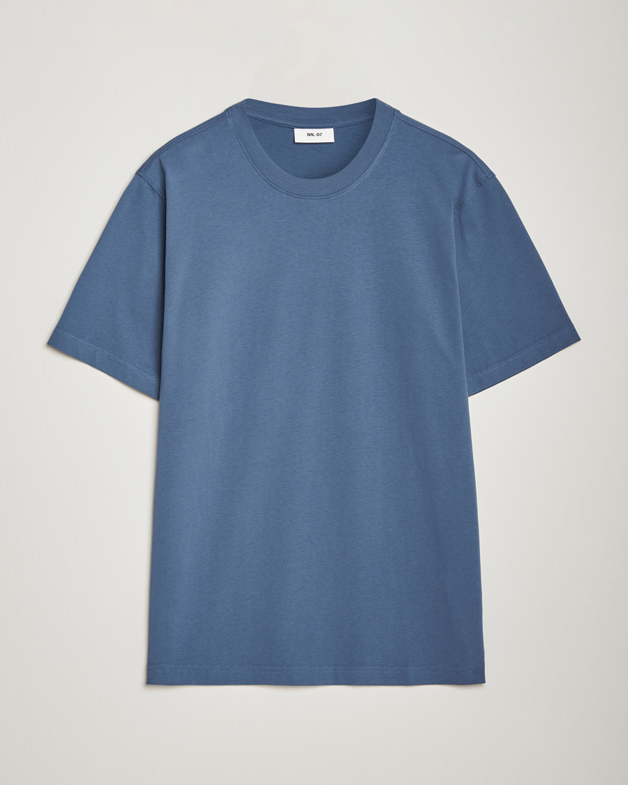 Herren | T-Shirts | NN07 | Adam Crew Neck T-Shirt Bering Sea