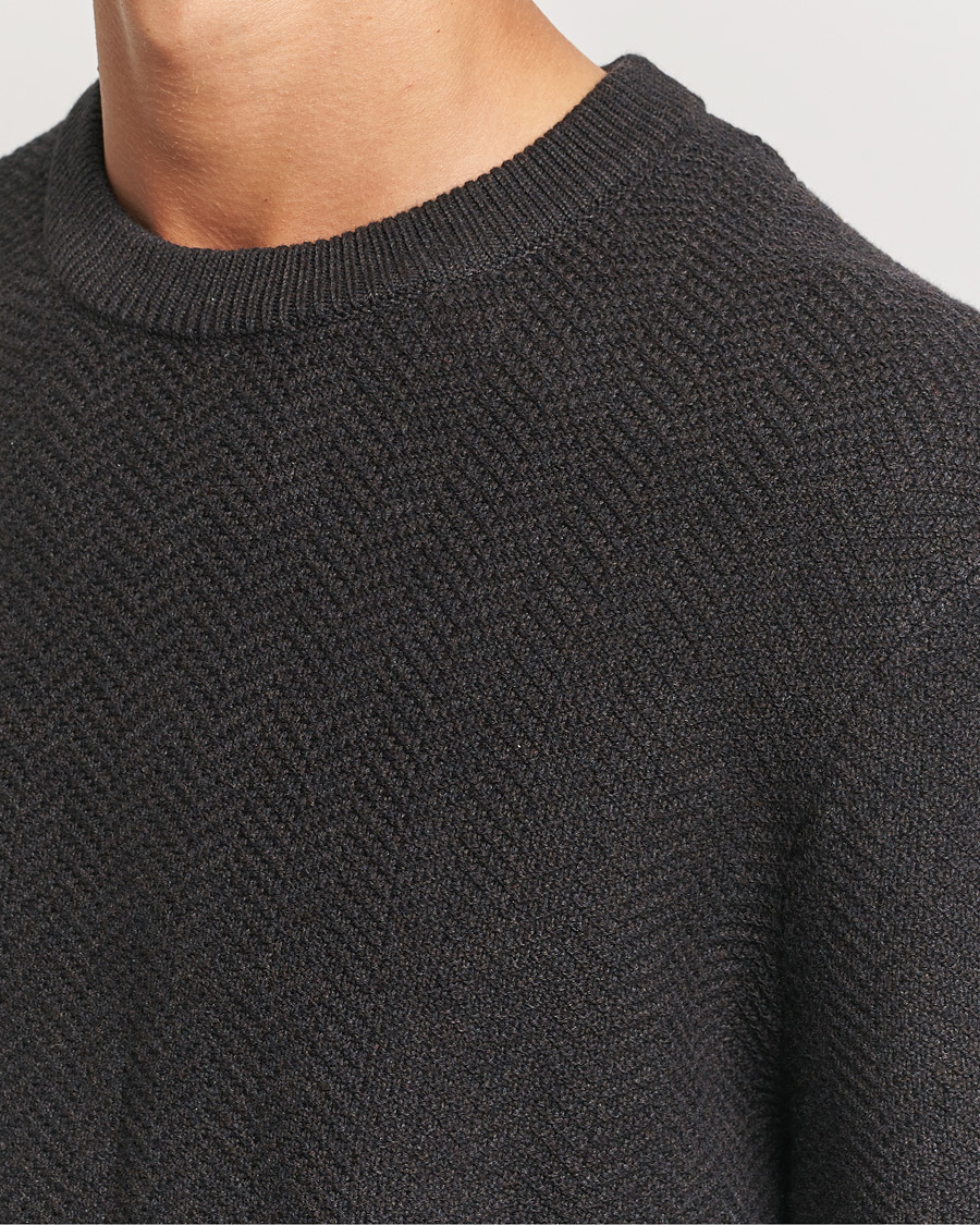 Herren | Pullover | NN07 | Pete Cotton Knitted Crew Neck Demitase Brown