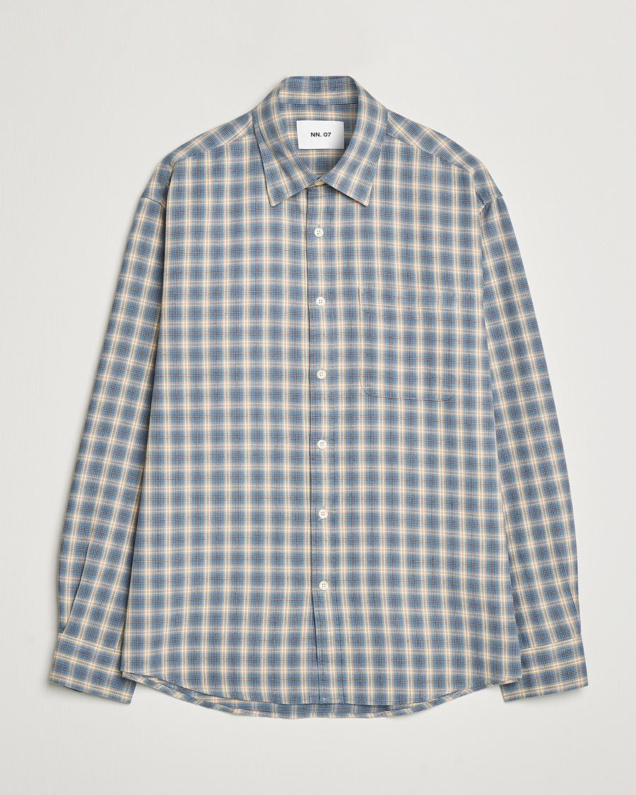 Herren | Hemden | NN07 | Deon Flannel Shirt Blue Multi