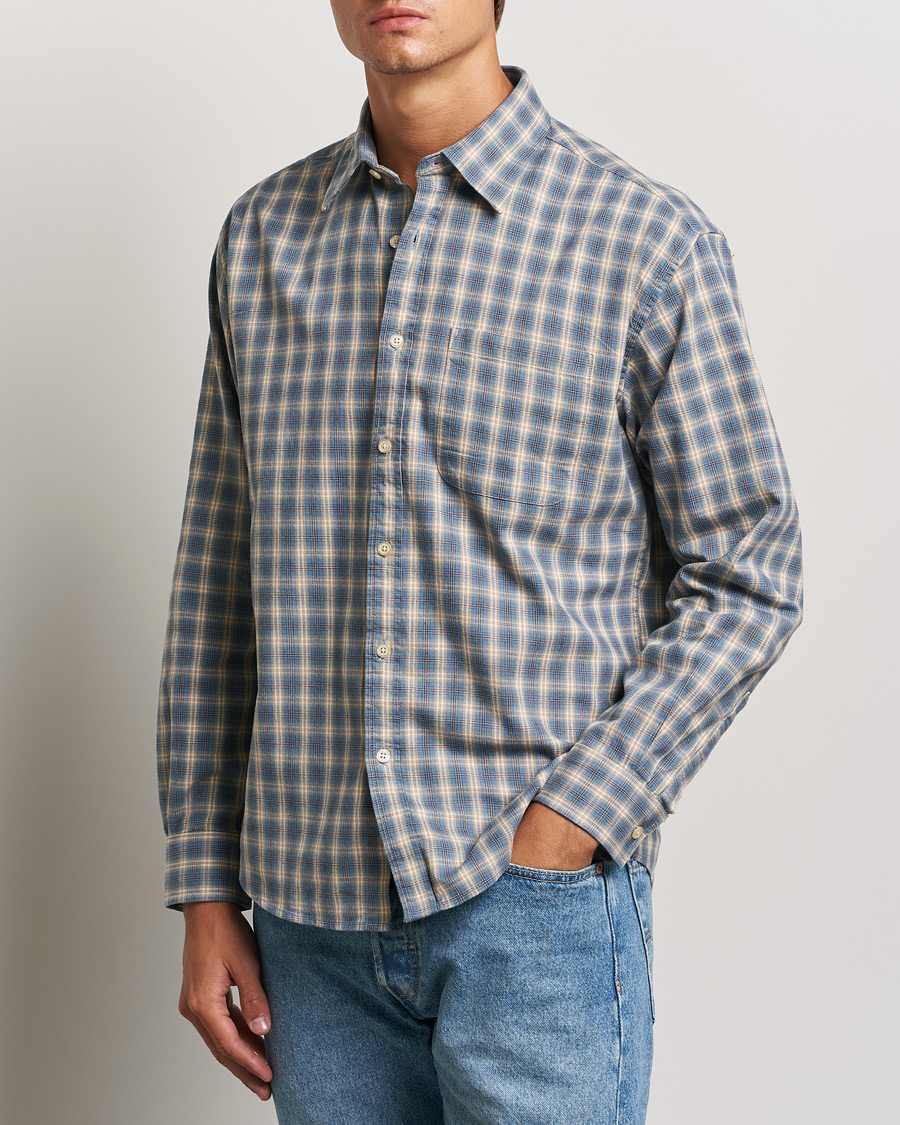 Herren | Hemden | NN07 | Deon Flannel Shirt Blue Multi